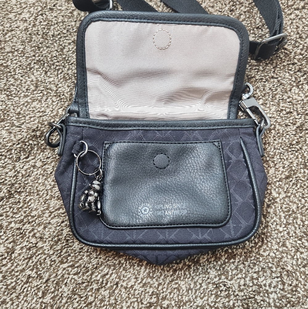 Kipling Inaki Small Crossbody Bag With Ape Charm - Picture 3 of 5